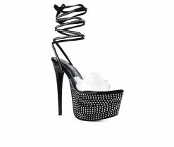 Flash Sale 👏 Women's London Rag Sugar Platform Stiletto 👠 Heels Black ❤️ -London Rag Sales Store 2 856