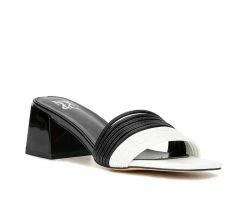 New 💯 Women's New York And Company Hera 👗 Dress 🩴 Sandals Black/White 🎁 -London Rag Sales Store 2 864