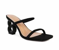 Buy 😀 Women's London Rag Downtown 👗 Dress 🩴 Sandals Black 😀 -London Rag Sales Store 2 889