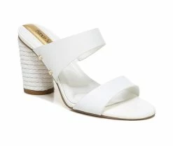 Hot Sale ⌛ Women's Franco Sarto Olas Heeled 👗 Dress 🩴 Sandals White 🌟 -London Rag Sales Store 2 919