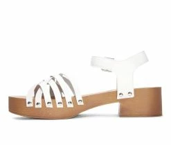 Flash Sale 🧨 Women's Dirty Laundry Helsinki Block Heeled 🩴 Sandals White 🌞 Summer 🥰 -London Rag Sales Store 3 105