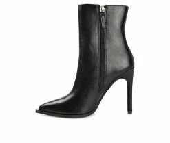 Promo 🛒 Women's Journee Collection Limma Stiletto Booties Black 😀 -London Rag Sales Store 3 1054