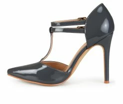 Outlet 😀 Women's Journee Collection Tru Pumps Grey ❤️ -London Rag Sales Store 3 1080
