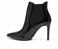 Best Pirce 😍 Women's Rag & Co Molina Stiletto Chelsea Booties Black 🎁 -London Rag Sales Store 3 1128