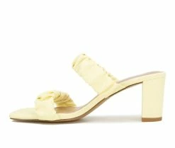 Best reviews of ❤️ Women's KENSIE Kamilah Heeled 👗 Dress 🩴 Sandals Pastel Yellow 🌟 -London Rag Sales Store 3 119