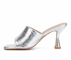 Cheapest 🎉 Women's Olivia Miller Karol 👗 Dress 🩴 Sandals Silver 🤩 -London Rag Sales Store 3 1198