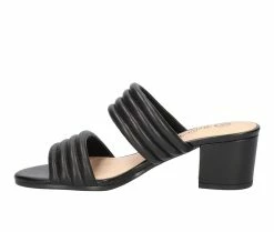 Discount 💯 Women's Bella Vita Georgette 👗 Dress 🩴 Sandals Black Leather ✔️ -London Rag Sales Store 3 122