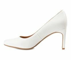 Promo 🔥 Women's Journee Collection Monalee Pumps White 👍 -London Rag Sales Store 3 1229