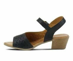 Cheap 🌟 Women's SPRING STEP Delia Heeled 🩴 Sandals Black ⭐ -London Rag Sales Store 3 188
