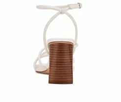 Cheapest ❤️ Women's Nine West Yeap 👗 Dress 🩴 Sandals White ⭐ -London Rag Sales Store 3 21