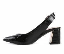 Coupon 🔔 Women's London Rag Gidget Block Heel Pumps Black ❤️ 9 Coupon 🔔 Women's London Rag Gidget Block Heel Pumps Black ❤️ -London Rag Sales Store 3 22