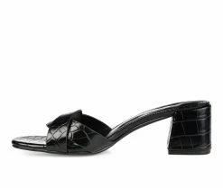 New ❤️ Women's Journee Collection Perette Mule 👠 Heels Black 🎉 -London Rag Sales Store 3 245