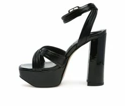 Best Pirce 🔔 Women's London Rag Nyle Platform 👗 Dress 🩴 Sandals Black 🧨 -London Rag Sales Store 3 26