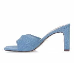 Deals 🔥 Women's London Rag Soft Flirt 👗 Dress 🩴 Sandals Mid Blue 🌟 -London Rag Sales Store 3 295