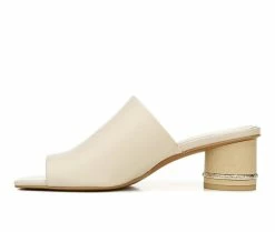 Brand new ⭐ Women's Franco Sarto Pisa Slide Heeled 👗 Dress 🩴 Sandals Cream 🌟 -London Rag Sales Store 3 35