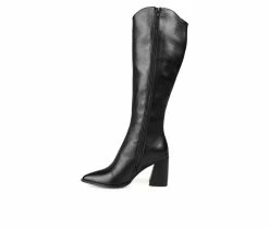 Cheap 🤩 Women's Journee Signature Laila-WC Heeled Knee High 🥾 Boots Black 👍 -London Rag Sales Store 3 354