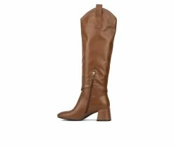 Wholesale 🔥 Women's Torgeis Elenora Knee High Heeled 🥾 Boots Cognac ⌛ -London Rag Sales Store 3 378