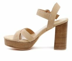 Buy 😀 Women's Rag & Co Choupette 👗 Dress 🩴 Sandals Nude 🤩 -London Rag Sales Store 3 392