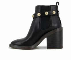 Best Sale 🎁 Women's KENSIE Karmela Heeled Booties Black 👍 -London Rag Sales Store 3 400