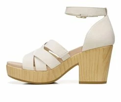 Cheapest 🔥 Women's Dr. Scholls Blissful Heeled 👗 Dress 🩴 Sandals Whitecap ⌛ -London Rag Sales Store 3 419