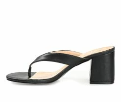 Discount 💯 Women's Journee Collection Alika 👗 Dress 🩴 Sandals Black 🤩 -London Rag Sales Store 3 429