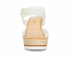 Best Sale 😀 Women's Madden Girl Allin Platform Wedge 🩴 Sandals Clear 🎉 -London Rag Sales Store 3 551