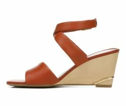 Cheapest 👏 Women's Franco Sarto Stud Wedge 🩴 Sandals Rust 💯 -London Rag Sales Store 3 556