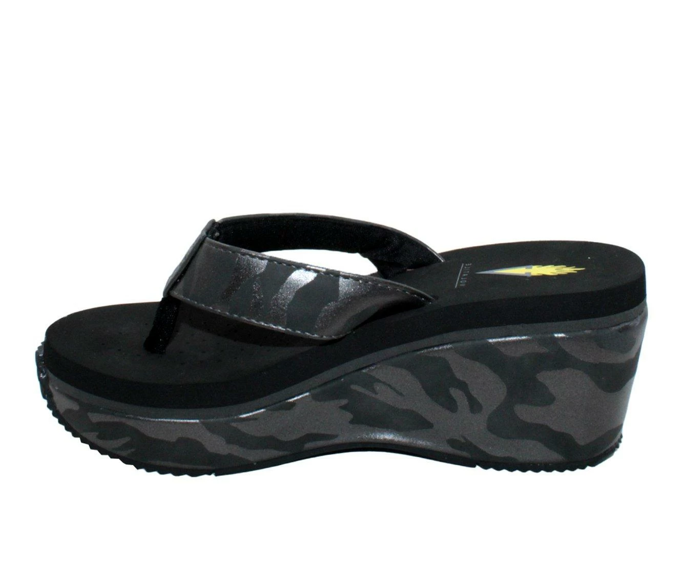 New 👍 Women's Volatile Paiges Platform Wedge Flip-Flops Black Camo 🔥 4 New 👍 Women's Volatile Paiges Platform Wedge Flip-Flops Black Camo 🔥 - Image 4