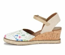 Best reviews of 🔥 Women's Baretraps Ocean Closed Toe Wedge 🩴 Sandals Wht Multi Flwr 😍 -London Rag Sales Store 3 574