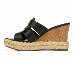 Cheap ⭐ Women's Franco Sarto Fioret Wedge 🩴 Sandals Black 👏 -London Rag Sales Store 3 575