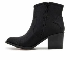 Cheap ❤️ Women's Unionbay Cowgal Western 🥾 Boots Black 🧨 -London Rag Sales Store 3 6