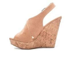 Top 10 ✨ Women's Chinese Laundry Myya Wedges Camel 🤩 -London Rag Sales Store 3 614