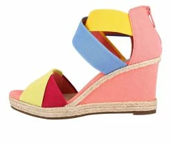 Brand new 🤩 Women's Impo Trissa Wedge 🩴 Sandals Flamingo Multi 🛒 -London Rag Sales Store 3 624
