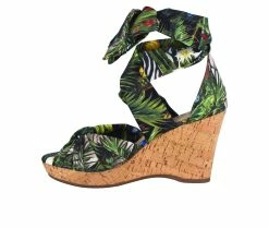 Best Pirce 😀 Women's Impo Ohanna Wedge 🩴 Sandals Green Multi ✨ -London Rag Sales Store 3 625