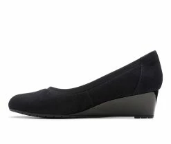 Best deal 😉 Women's Clarks Mallory Berry Pumps Black Suede 👍 -London Rag Sales Store 3 639