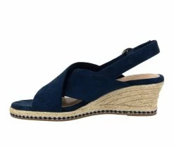 Buy 🥰 Women's Bella Vita Nadette II Wedges Navy Suede 🔔 -London Rag Sales Store 3 641