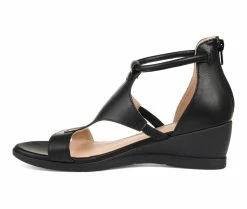 Cheap ✨ Women's Journee Collection Trayle Wedges Black 🥰 -London Rag Sales Store 3 651