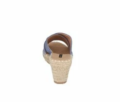 Best Pirce 👏 Women's GC 👟 Shoes Darline Espadrille Wedge 🩴 Sandals Blue 🌟 -London Rag Sales Store 3 692