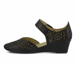 Top 10 🔥 Women's SPRING STEP Nougat Wedges Black 🔔 -London Rag Sales Store 3 698