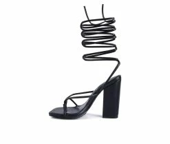 Best reviews of 🛒 Women's London Rag Dance Block Heel 👗 Dress 🩴 Sandals Black 😀 -London Rag Sales Store 3 7