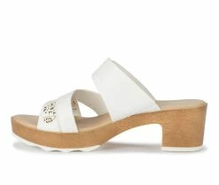Best Sale 💯 Women's Baretraps Gigi Block Heeled 🩴 Sandals White 🔔 -London Rag Sales Store 3 73