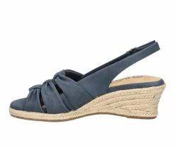 Best deal ✨ Women's Bella Vita Cheerful Wedges Navy Linen Pnt ⭐ -London Rag Sales Store 3 750