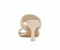 Coupon 🔥 Women's Nine West Hasnot 👗 Dress 🩴 Sandals Cream 🛒 -London Rag Sales Store 3 751