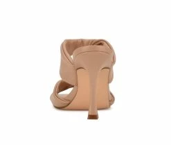 Outlet 🌟 Women's Nine West Sashah Heeled 👗 Dress 🩴 Sandals Light Natural 💯 -London Rag Sales Store 3 755