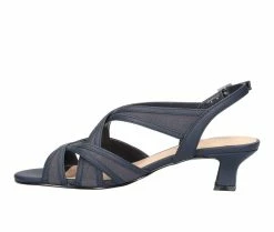Deals ✔️ Women's Easy Street Tristen 👗 Dress 🩴 Sandals Navy ⭐ -London Rag Sales Store 3 760