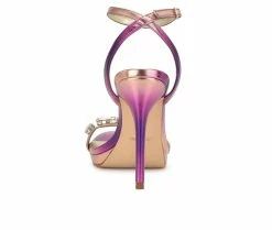 Deals 🥰 Women's Nine West Lizah 👗 Dress 🩴 Sandals Pink Multi 🎉 -London Rag Sales Store 3 770