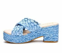 Hot Sale 🌟 Women's Beach By Matisse Reflection Platform 🩴 Sandals Sky ✔️ -London Rag Sales Store 3 771