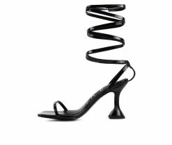 Wholesale 🌟 Women's London Rag Lewk 👗 Dress 🩴 Sandals Black ⌛ -London Rag Sales Store 3 851