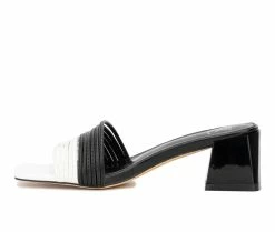 New 💯 Women's New York And Company Hera 👗 Dress 🩴 Sandals Black/White 🎁 -London Rag Sales Store 3 863