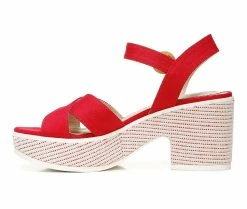 Best Pirce 😉 Women's LifeStride Peachy 👗 Dress 🩴 Sandals Fire Red 🎁 -London Rag Sales Store 3 91